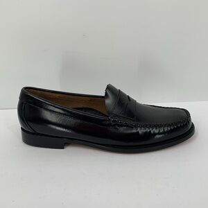 G.H. Bass & Co. Ebony Leather Slip-On Loafers